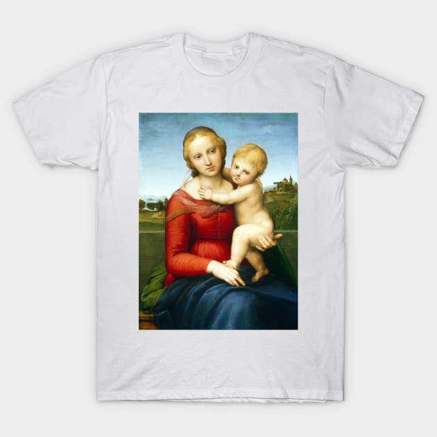 Raphael The Small Cowper Madonna T-Shirt by pdpress